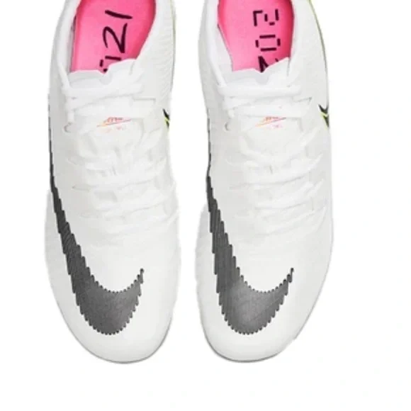 Nike Zoom Ja Fly 3 Track Cleats White Pink DM2338-100 Men’s Size 11.5 - Picture 9 of 10